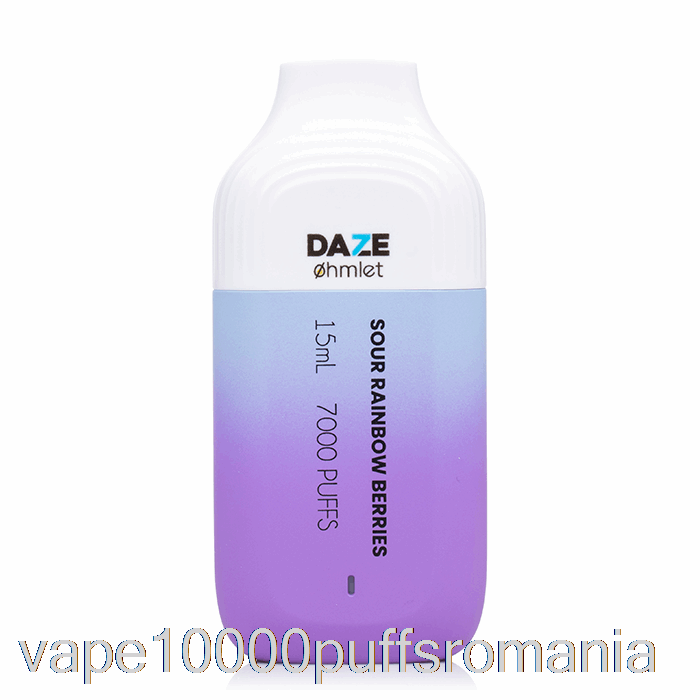 Vape Romania 7 Daze Ohmlet 7000 0% Zero Nicotină De Unică Folosință Acru Curcubeu